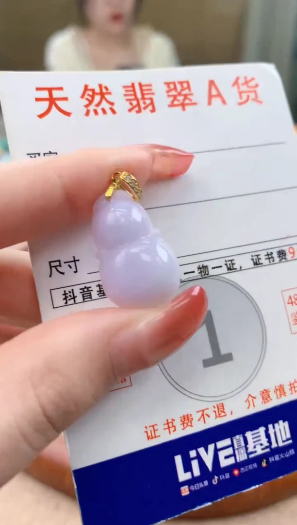 颈饰未镶嵌翡翠天然A货翡翠挂件