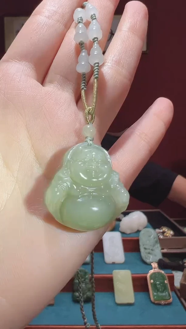 和田玉未镶嵌吊坠(不含链)1