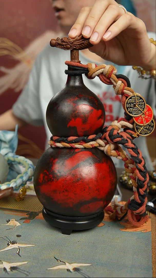 398号600ml左右非遗大漆酒葫芦