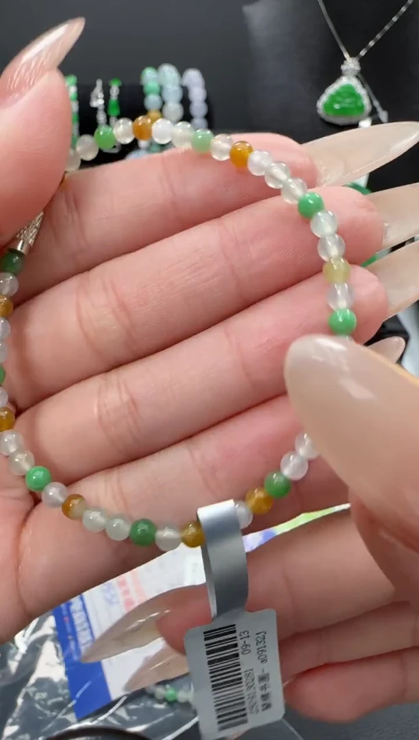 未镶嵌手链翡翠翡翠珠串