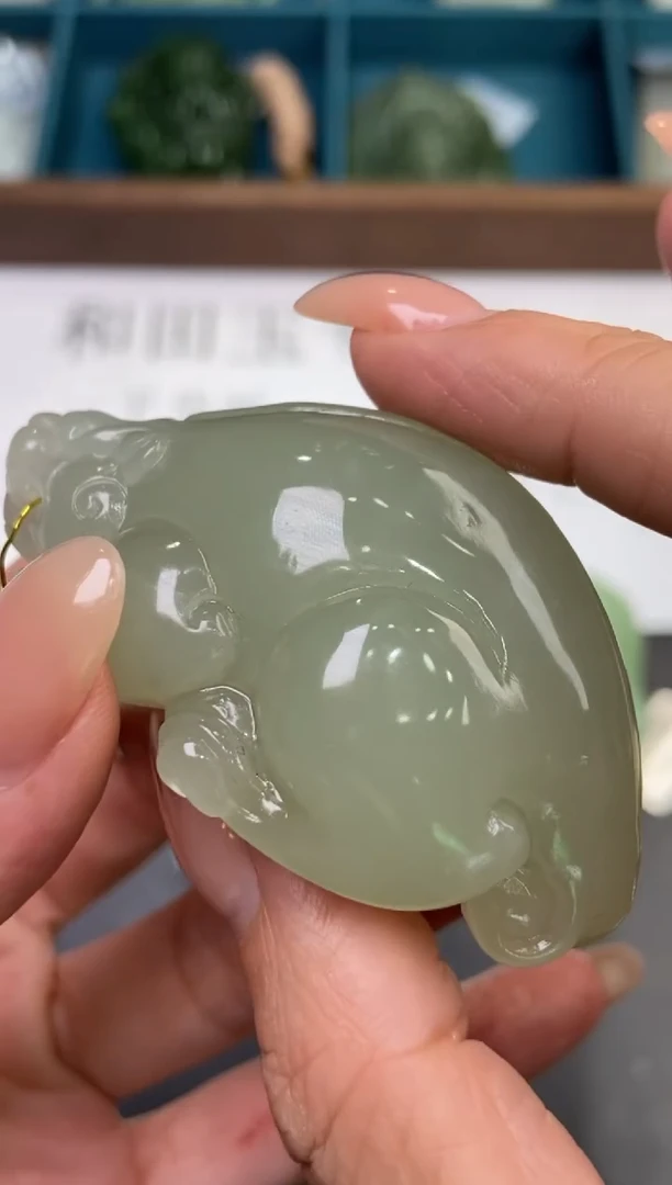 和田玉未镶嵌挂件2223384