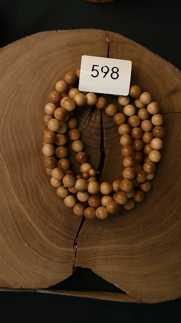 檀香木其他1.0*108横纹多圈 迈索尔料-2-598