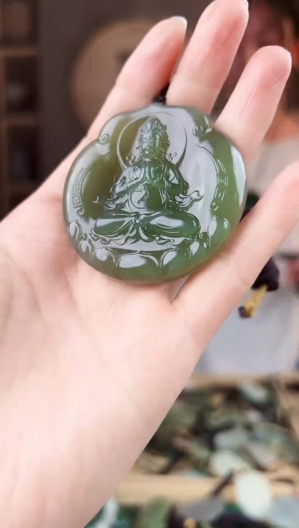 颈饰未镶嵌和田玉拍一发一，多样性发货