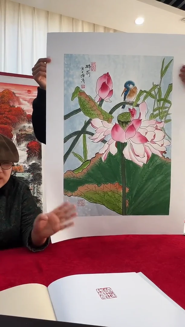 国画梅清老师2.7平尺花鸟作品