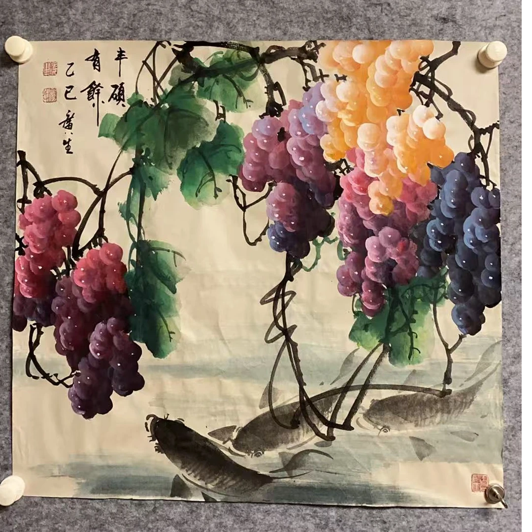杨广生斗方作品丰硕有余