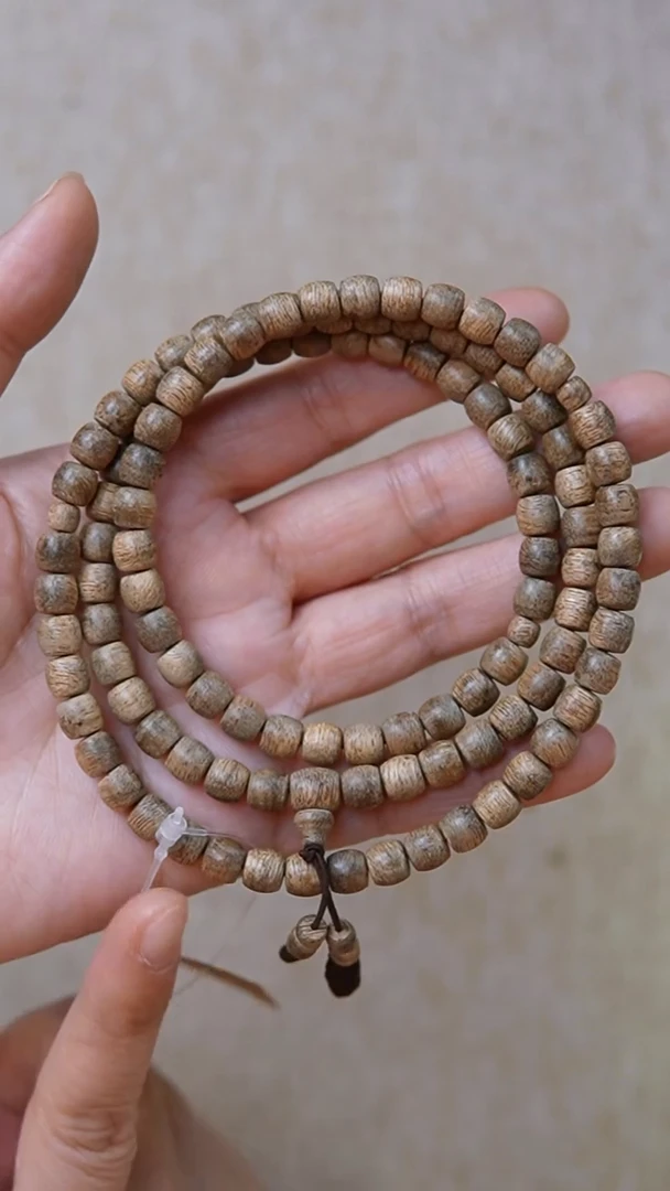 沉香手串菩萨棋长串桶珠0.6 15g