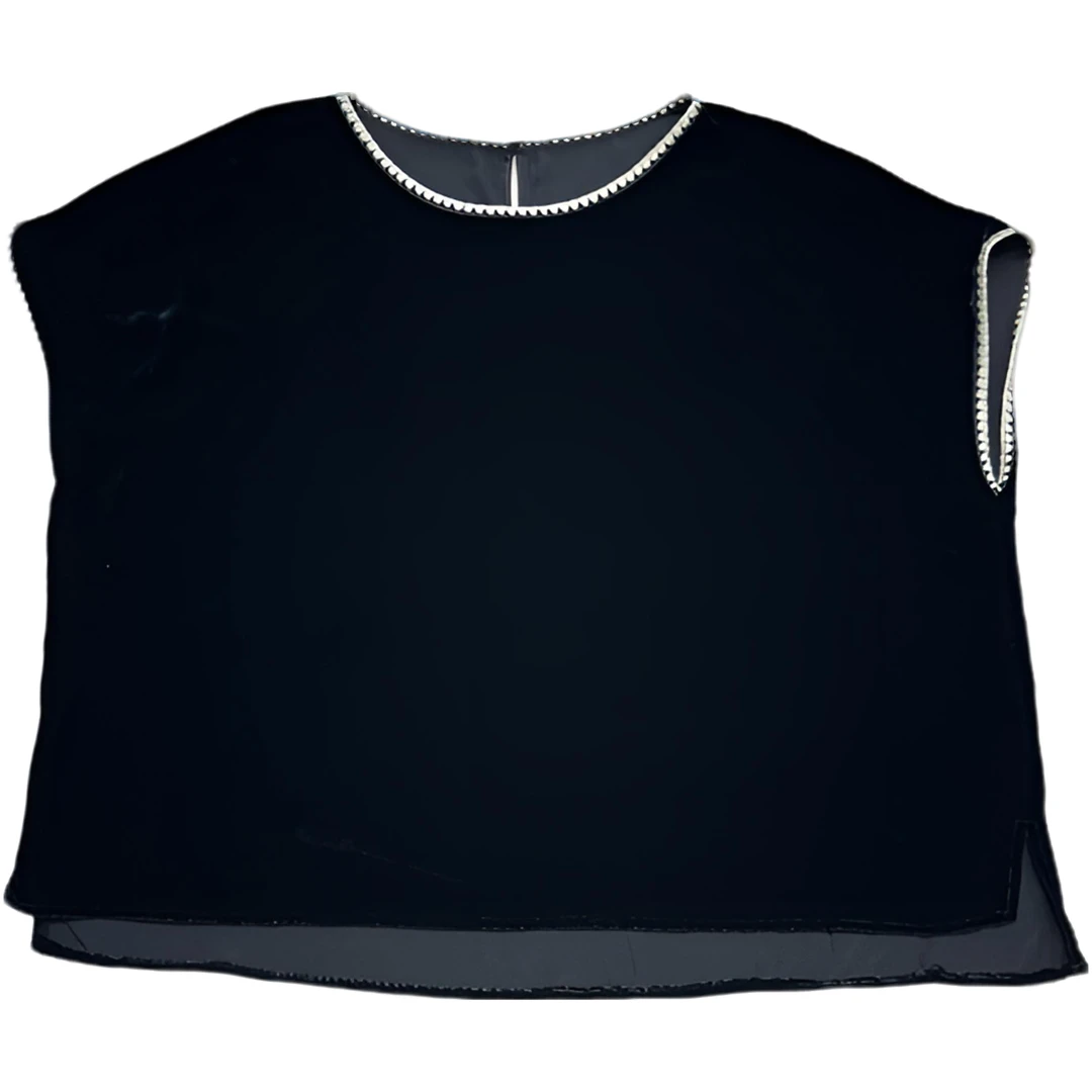 常规款短袖拼色圆领修身型老钱风拼接透气时尚法式百搭