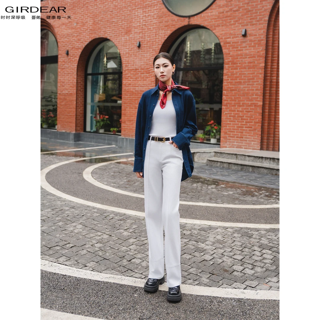 GIRDEAR/哥弟夏季时尚百搭通勤纯色运动打底修身背心吊带女138008