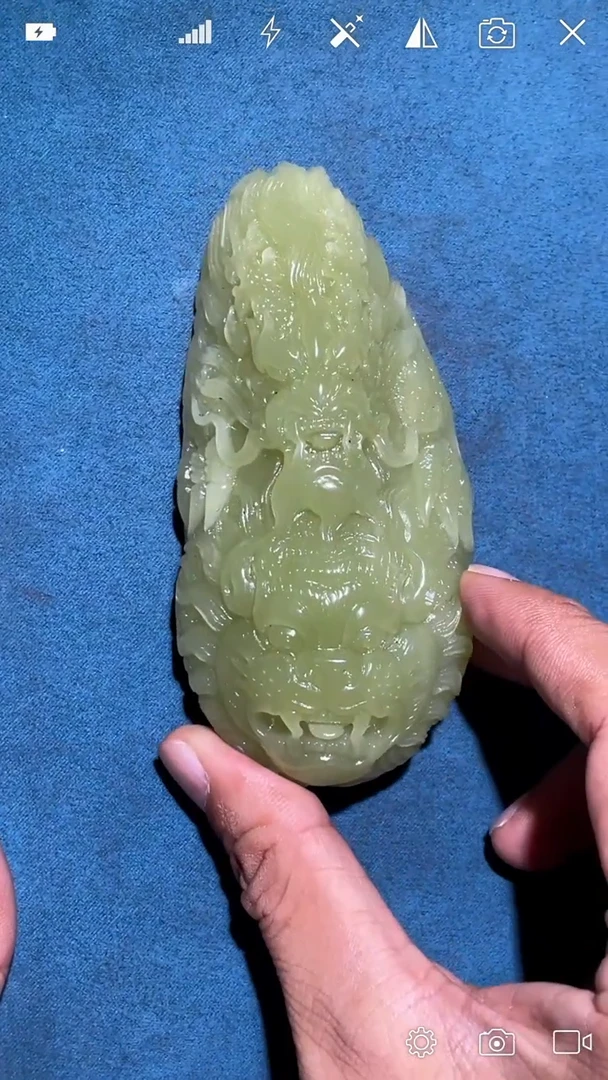 未镶嵌和田玉把件QJ   龙腾虎跃