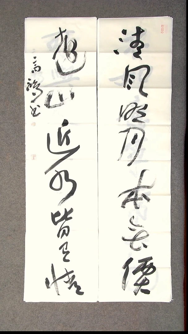 书法王高生 福建漳州 四尺对联