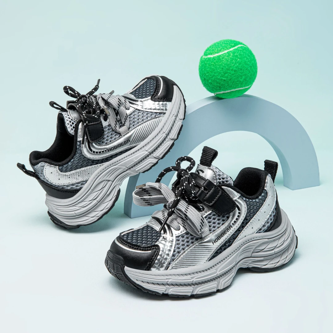 哈比熊童鞋女童春款男童软底防滑网面舒适时尚轻便运动鞋