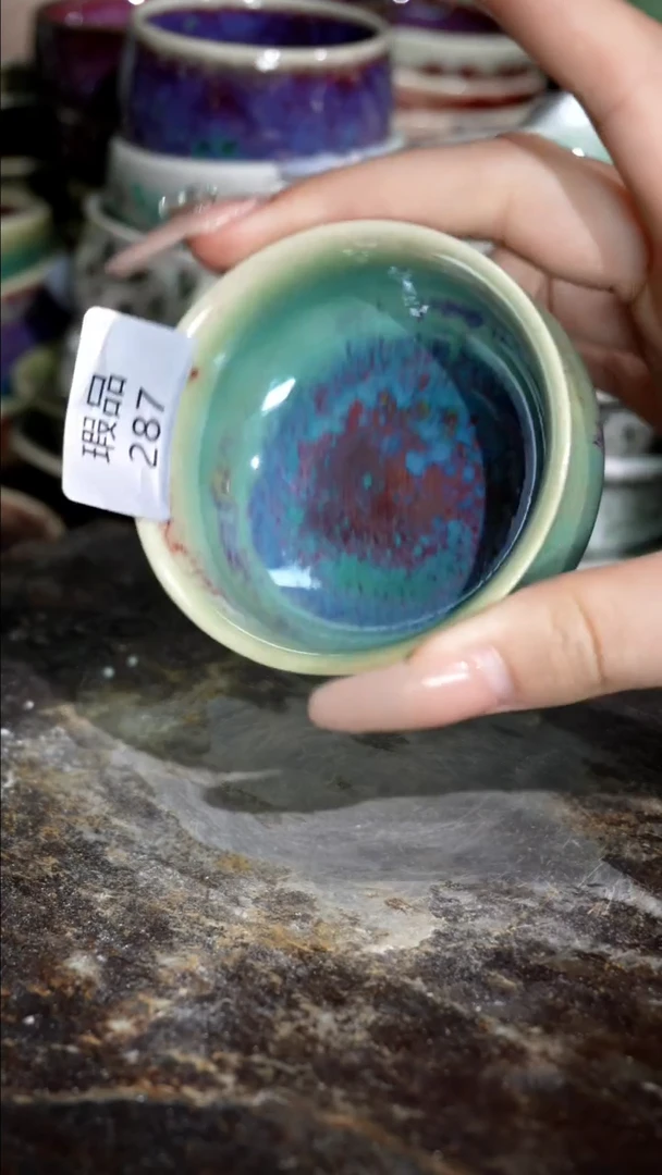 摆件精品窑变钧瓷茶器