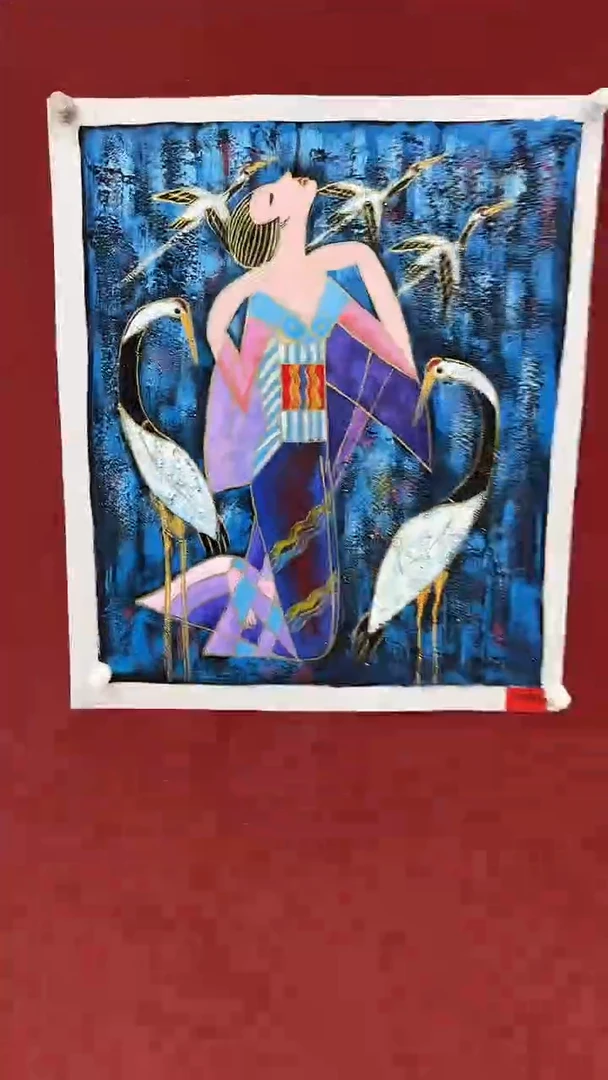 国画油画杨风顺-3平尺-人物