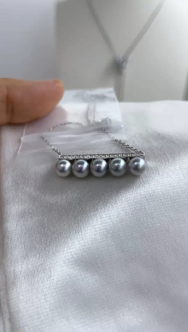 银S925镶嵌吊坠海水珍珠多样性发其一