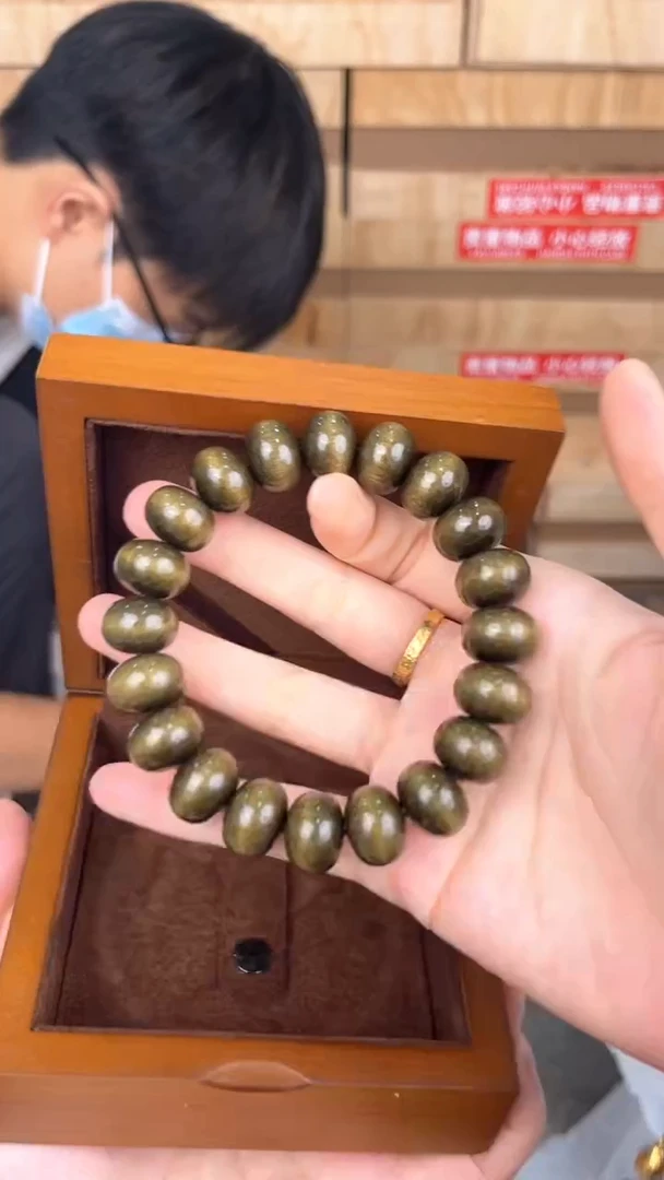 品茗文玩阁阴沉金丝楠算盘珠链接@@SP213