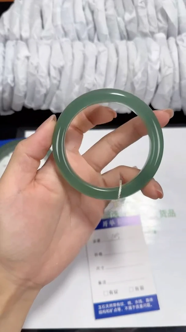 未镶嵌东陵石东陵玉105 苹果绿 54-55