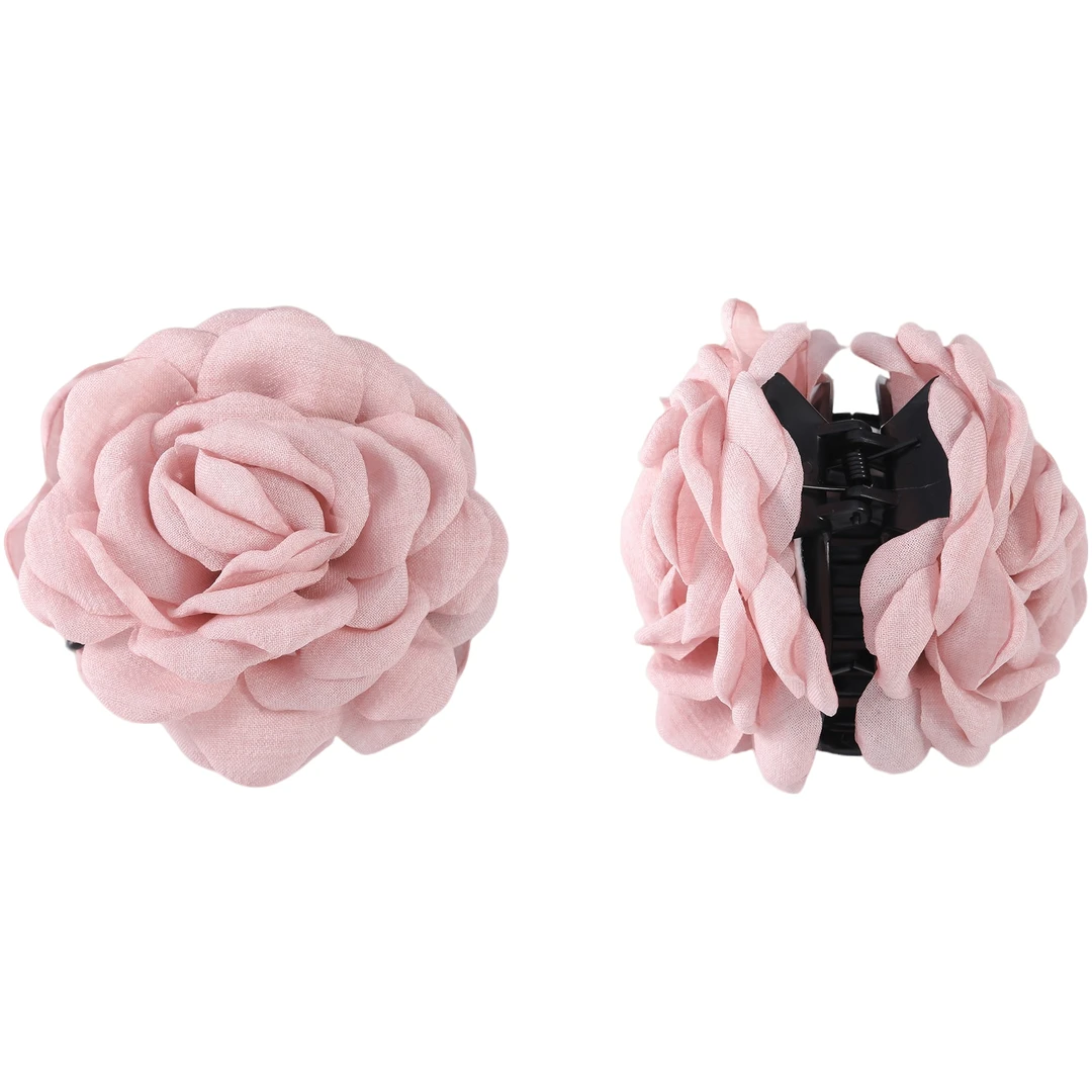 雪纺亚克力月季花发夹 2032