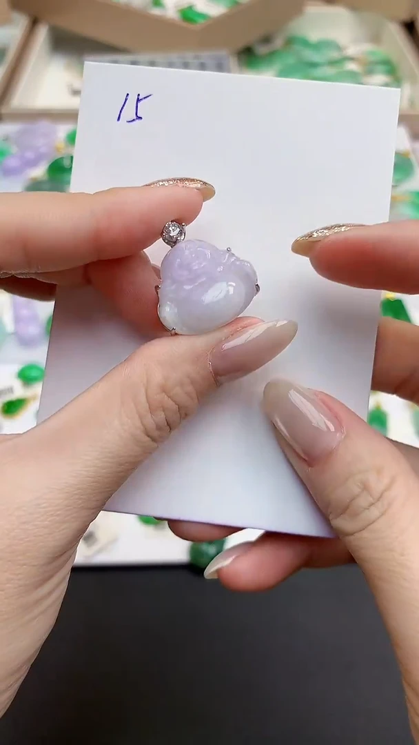 颈饰未镶嵌翡翠天然缅甸A货翡翠