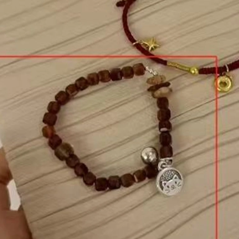 吊坠925银 红红推荐 猫猫手链 v24605