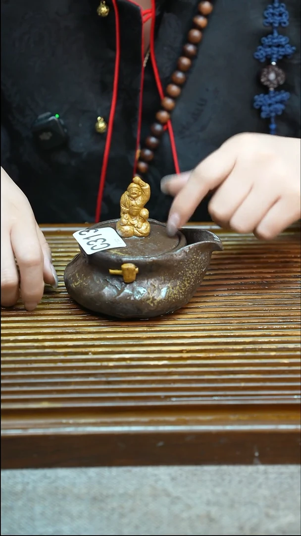 万古烧粗陶手工茶具