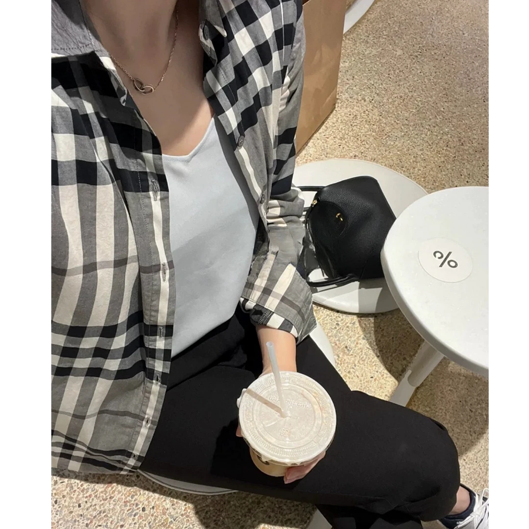 未使用 BURBERRY/博柏利 双双臻选/cc00530/Burberry衬衫/uk8