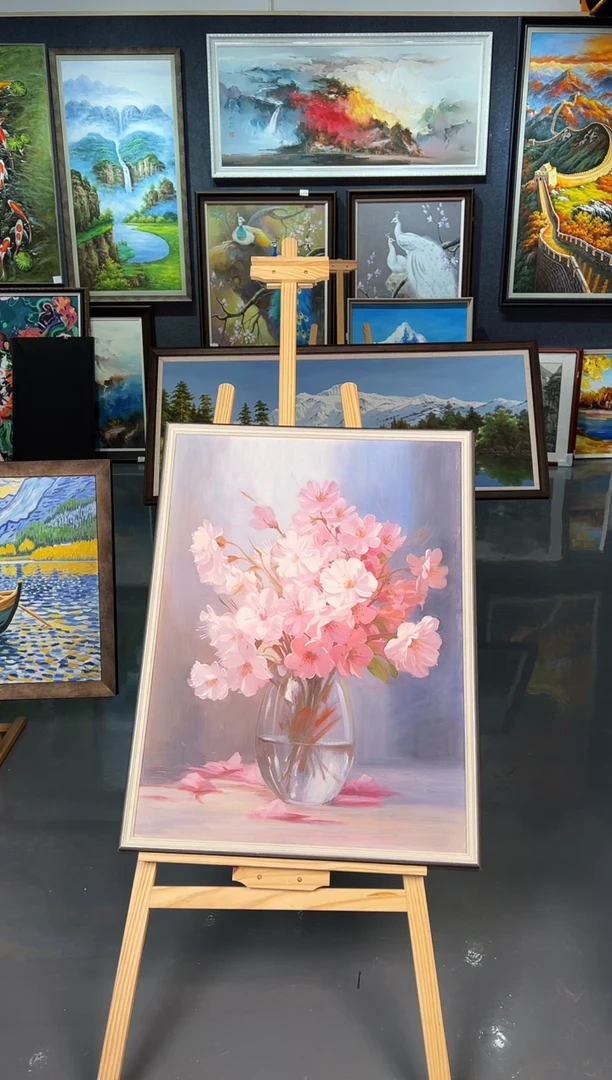 【闪购商品】油画47号手绘油画-60*80-花卉