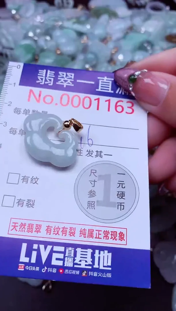 吊坠(不含链)未镶嵌翡翠1163