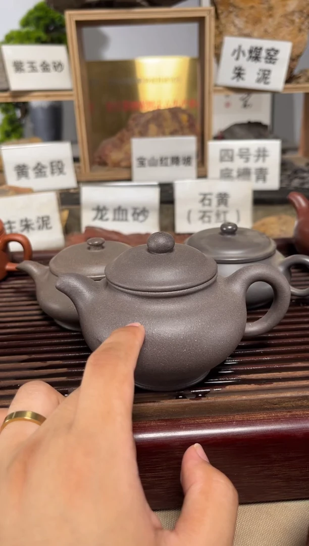 茶壶紫砂天青掇只壶