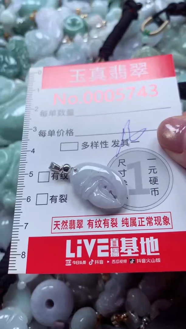 吊坠(不含链)未镶嵌翡翠5743