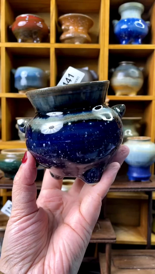 【闪购商品】陶441 内口7【喵喵团圆多肉盆】