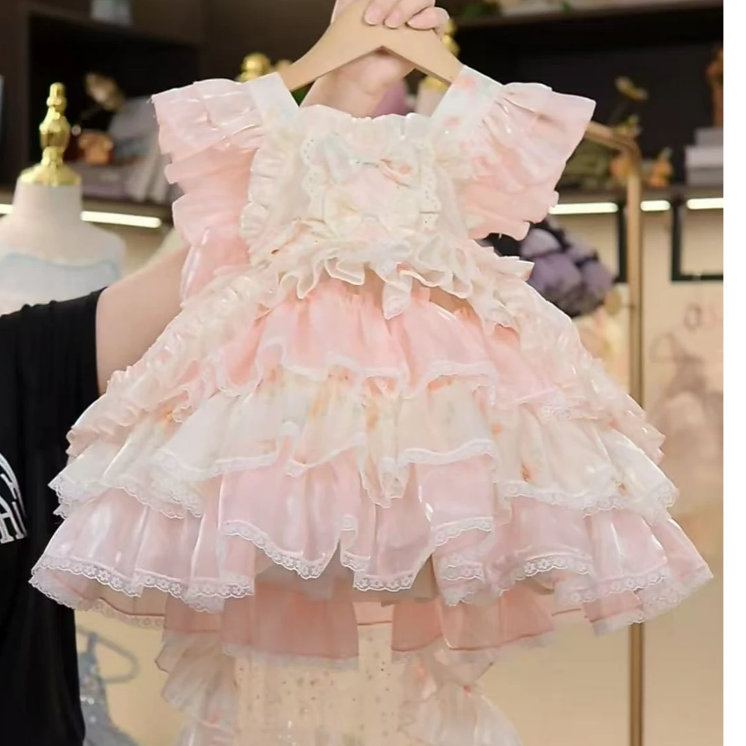 MT2新款春夏女童洛丽塔连衣裙儿童礼服裙子夏季四季款宝宝纱裙