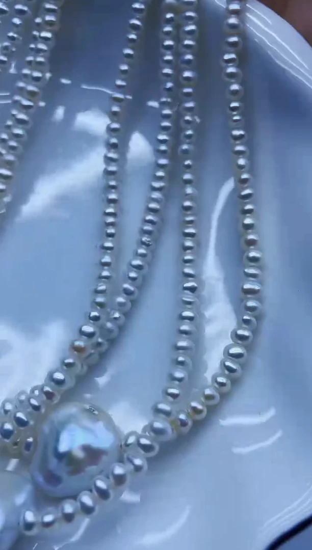 项链未镶嵌淡水珍珠项链多样性发其一