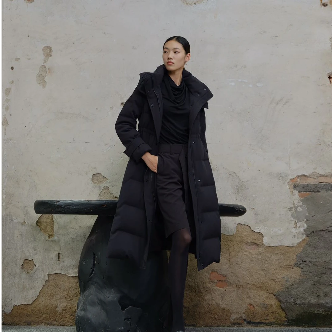 【将军工厂店】90白鹅绒 中空纱系列轻暖毛感羽绒服ZH23083