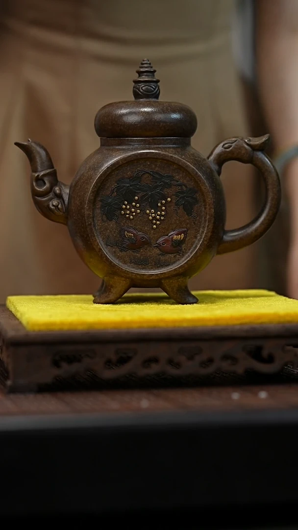 茶壶紫砂宜兴岁颐传砂原矿全手12
