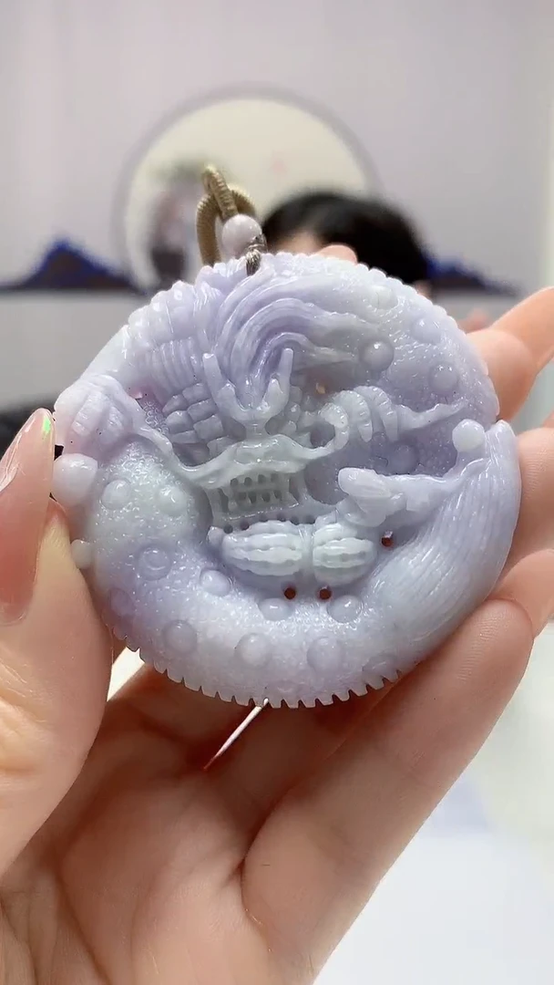 【闪购商品】定制翡翠未镶嵌4852DD-毛货挂件131