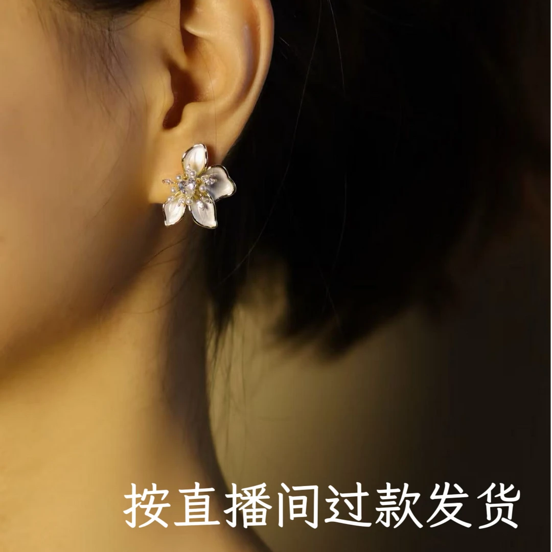 铜合金锆石耳饰 梵2529时尚耳饰