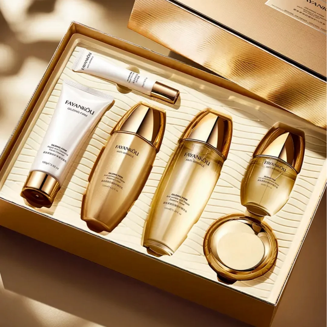 法颜蔻法颜蔻鎏金紧致抗皱修护六件套补水套盒保湿贵妇套装淡纹