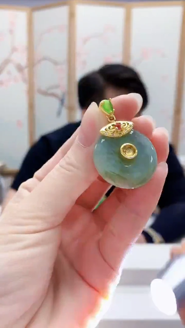 颈饰未镶嵌翡翠5060ry-jj挂件54