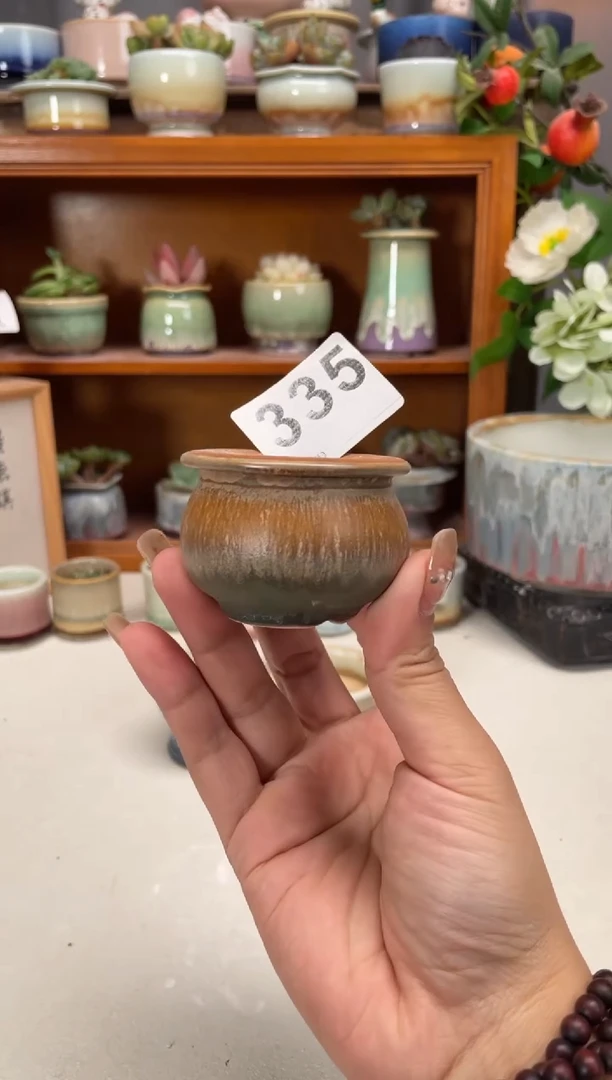 瓷片335知木小芳花盆