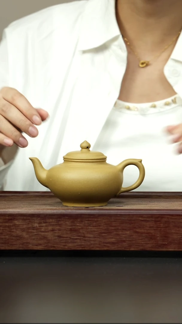 紫砂茶壶黄金段 笑樱