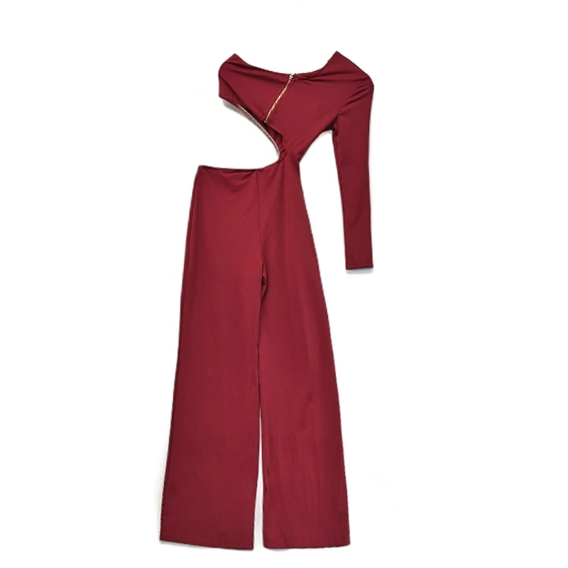 街头风辣妹风阔腿裤时尚套装长袖披肩上衣（微瑕）25953