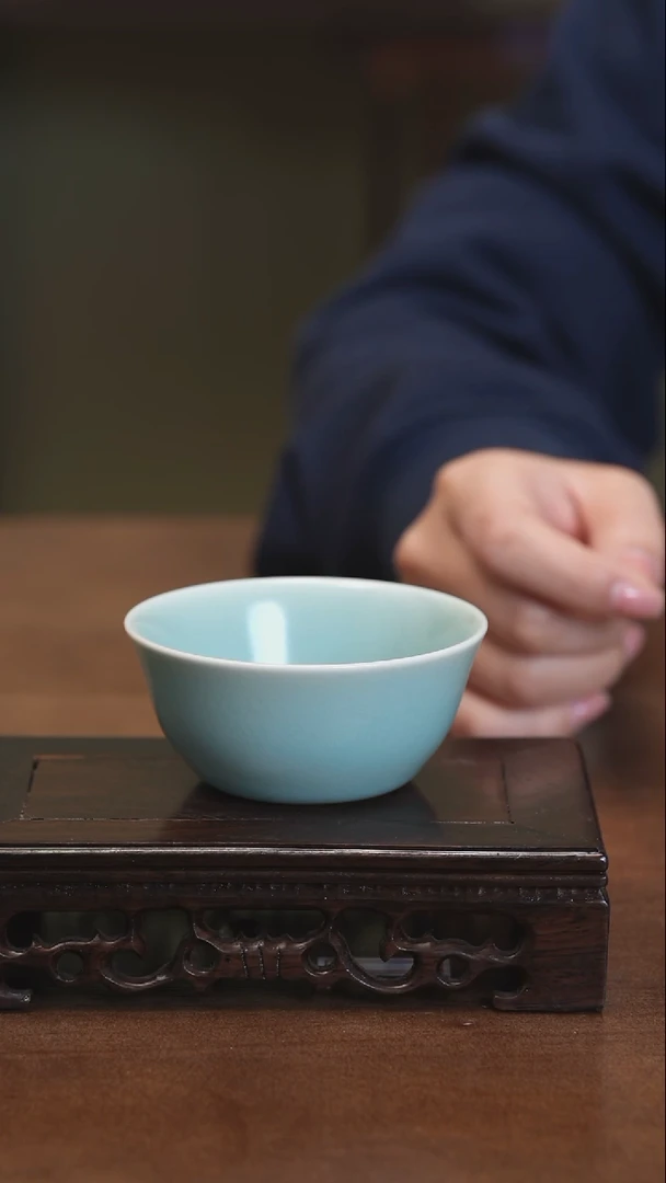 【闪购商品】清凉寺原产地手工汝瓷鸡缸杯