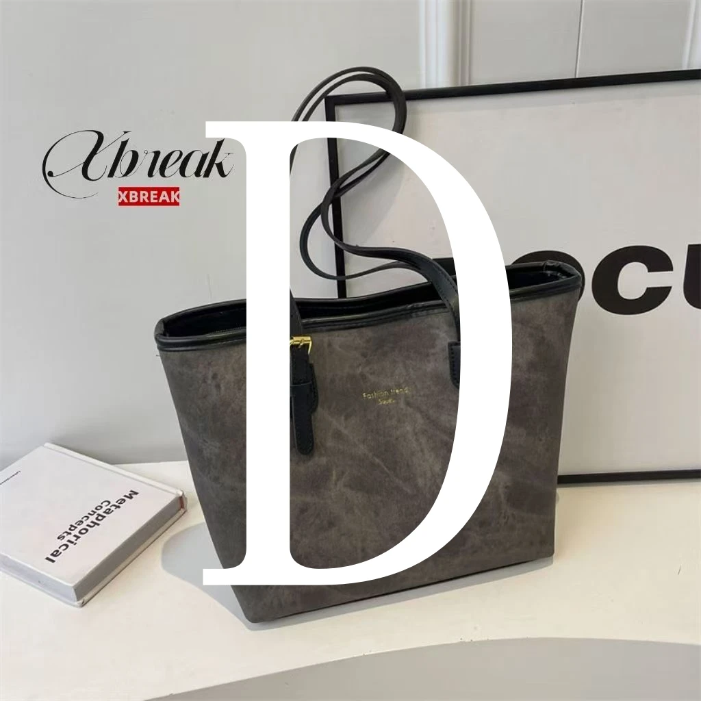 通勤风都市简约水洗托特包单肩包时尚百搭绗缝工艺