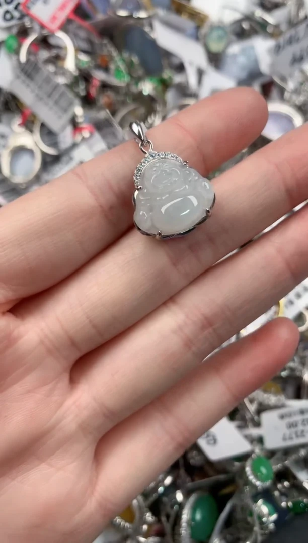 银S925镶嵌戒指翡翠14-14-14     5