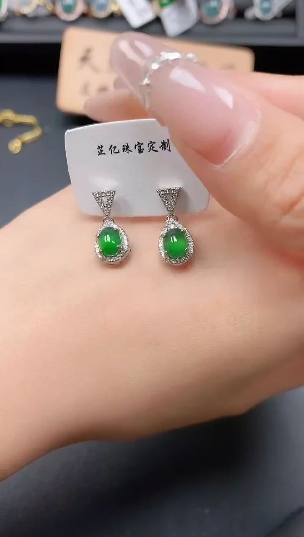 银S925镶嵌戒指翡翠11111