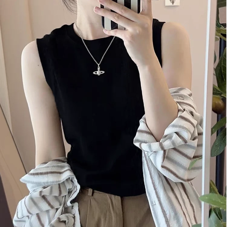 莫代尔吊带背心女内搭2025年春夏季新款纯色打底外穿修身无袖上衣