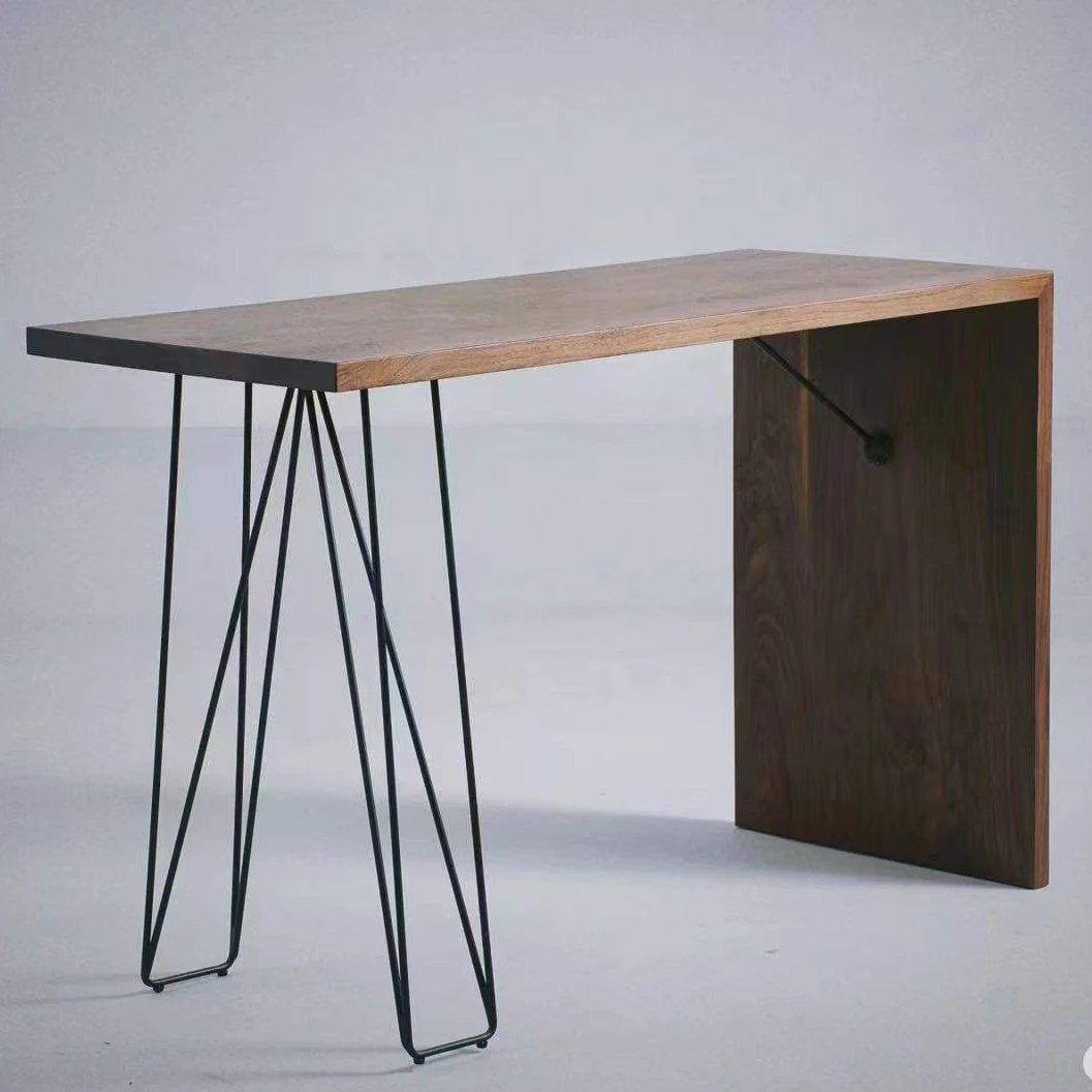 【春哥严选】意式极简吧台桌家用现代民宿原木风吧台桌书桌CP1