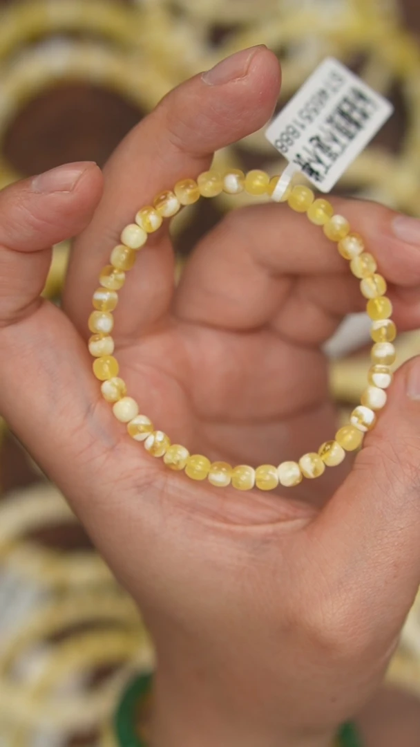 【闪购商品】蜜蜡珠宝奇石未镶嵌约5mm+（单件）