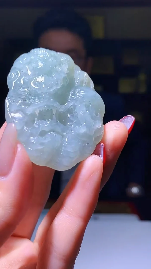 【闪购商品】定制翡翠未镶嵌1071hm-毛货挂件2