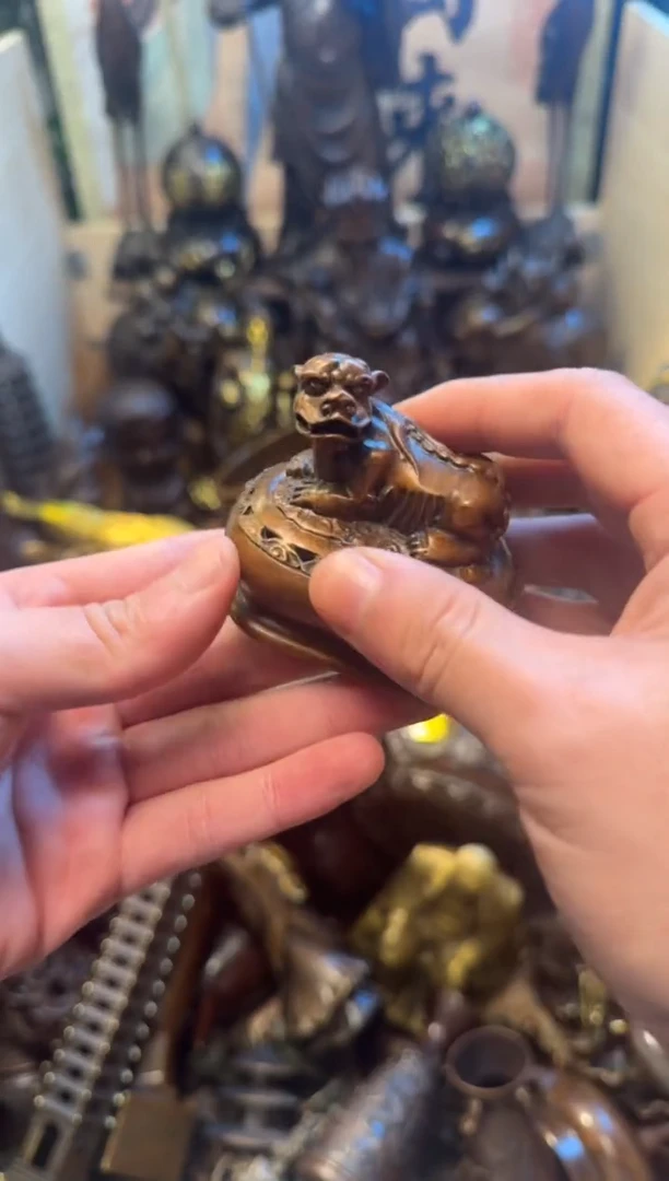 潼潼古铜只卖真铜！（貔貅香薰炉）